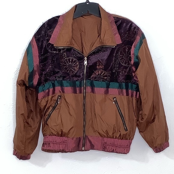 Vintage 80’s Chili Pepper reversible parachute tracksuit jacket size Small RARE - Picture 2 of 13